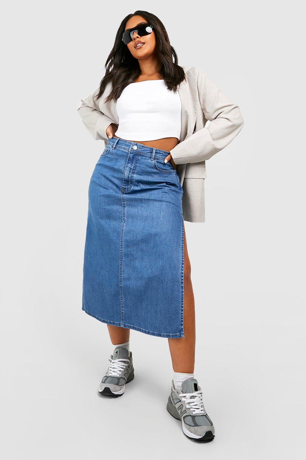 Maternity denim hotsell skirt uk